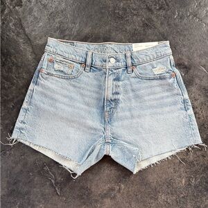 American Eagle Outfitters Women's Faded Blue Jean Shorts